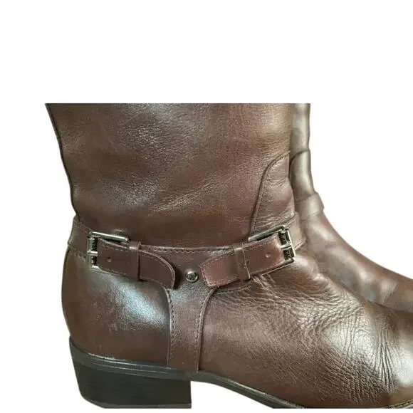 Lauren Ralph Lauren Marion Brown Leather Equestrian Riding Boots Size 8 - Picture 3 of 8